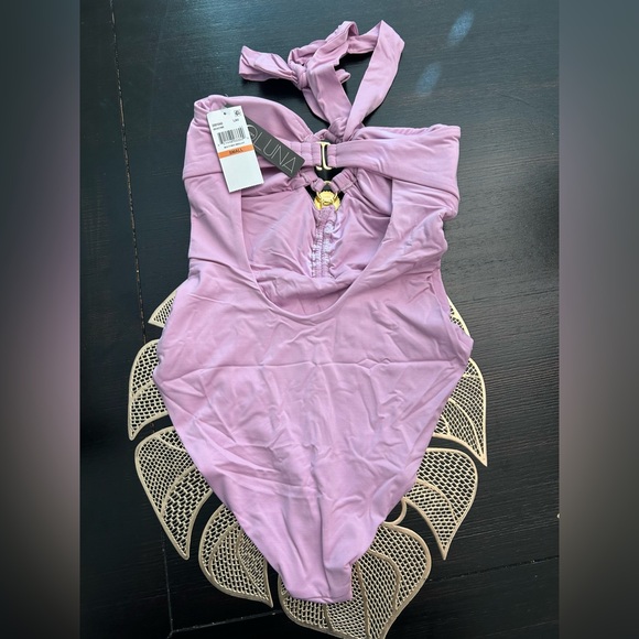 Soluna Swim Women's Standard Shell Wee Multi-Way Maillot One Piece Swimsuit - Picture 8 of 10